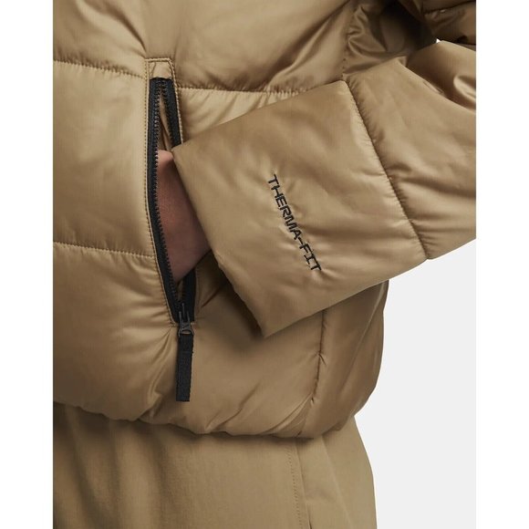 Nike Sportswear Therma-FIT Repel Hooded Jacket Dark Driftwood/Safety Orange - Picture 3 of 3